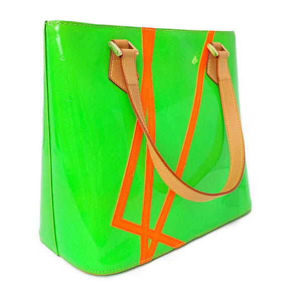 Louis Vuitton Handbags - Louis Vuitton Tote Bag Fluo Vernis Houston Green Monogram